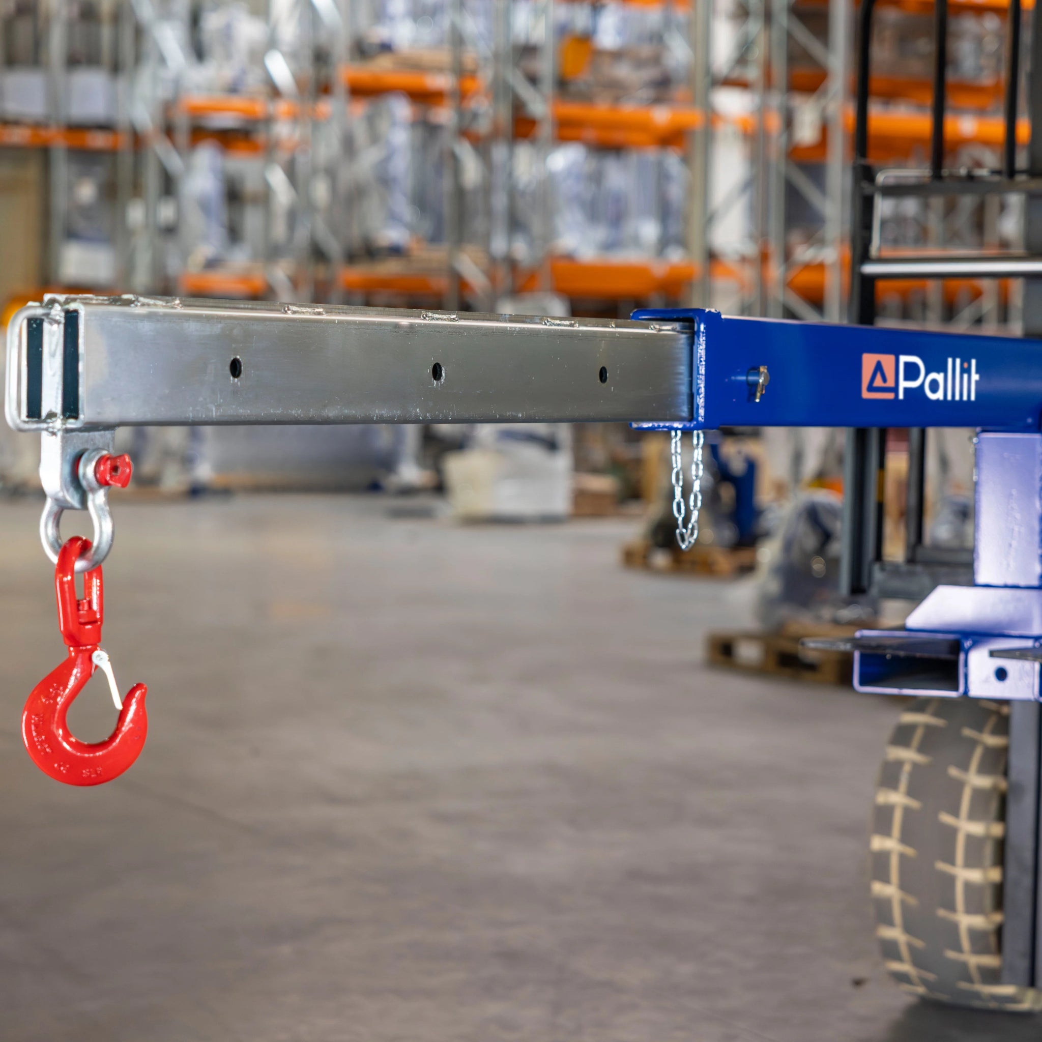 Potence téléscopique CRANE pour chariot élévateur