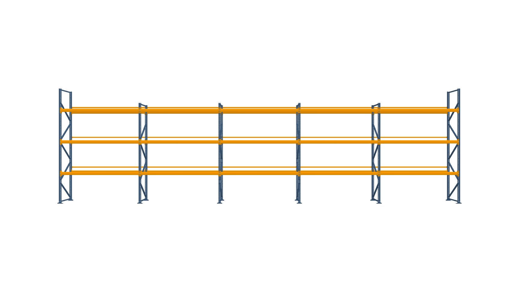 Konfiguration vom 16.07.2025 - 14.08 m x 3.50 m für 60 Paletten mit 700 kg