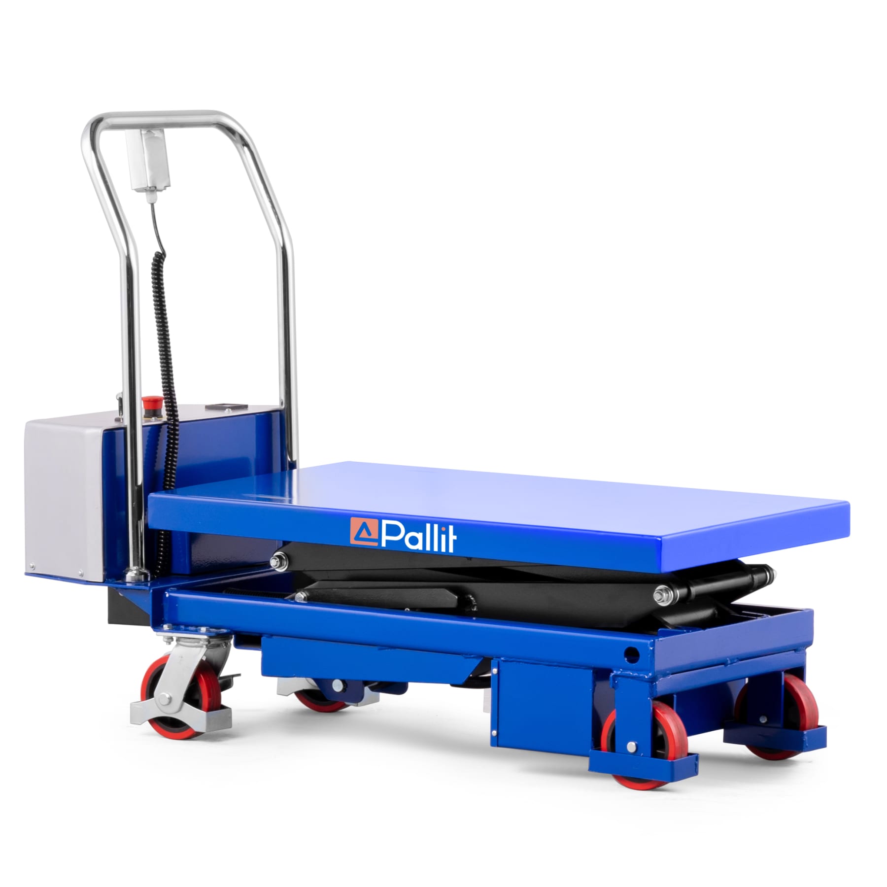 Verrijdbare elektrische heftafel XX-E met dubbele schaar voor 350 kg
