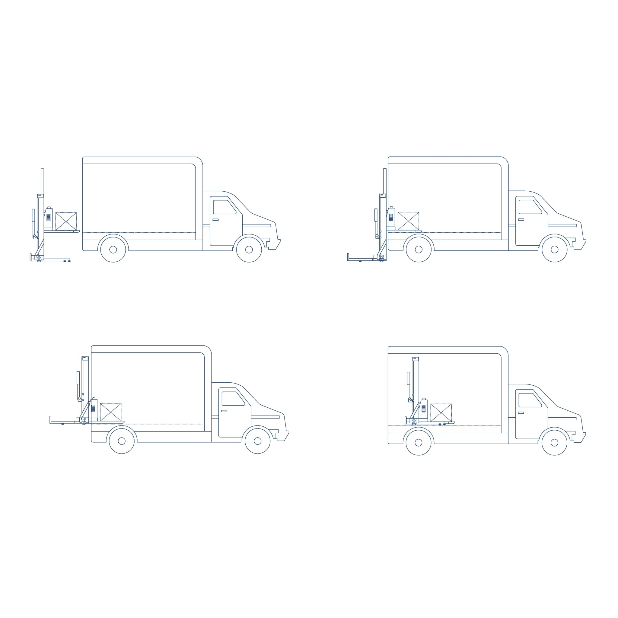 Zelfheffende elektrische stapelaar TRUCKGO