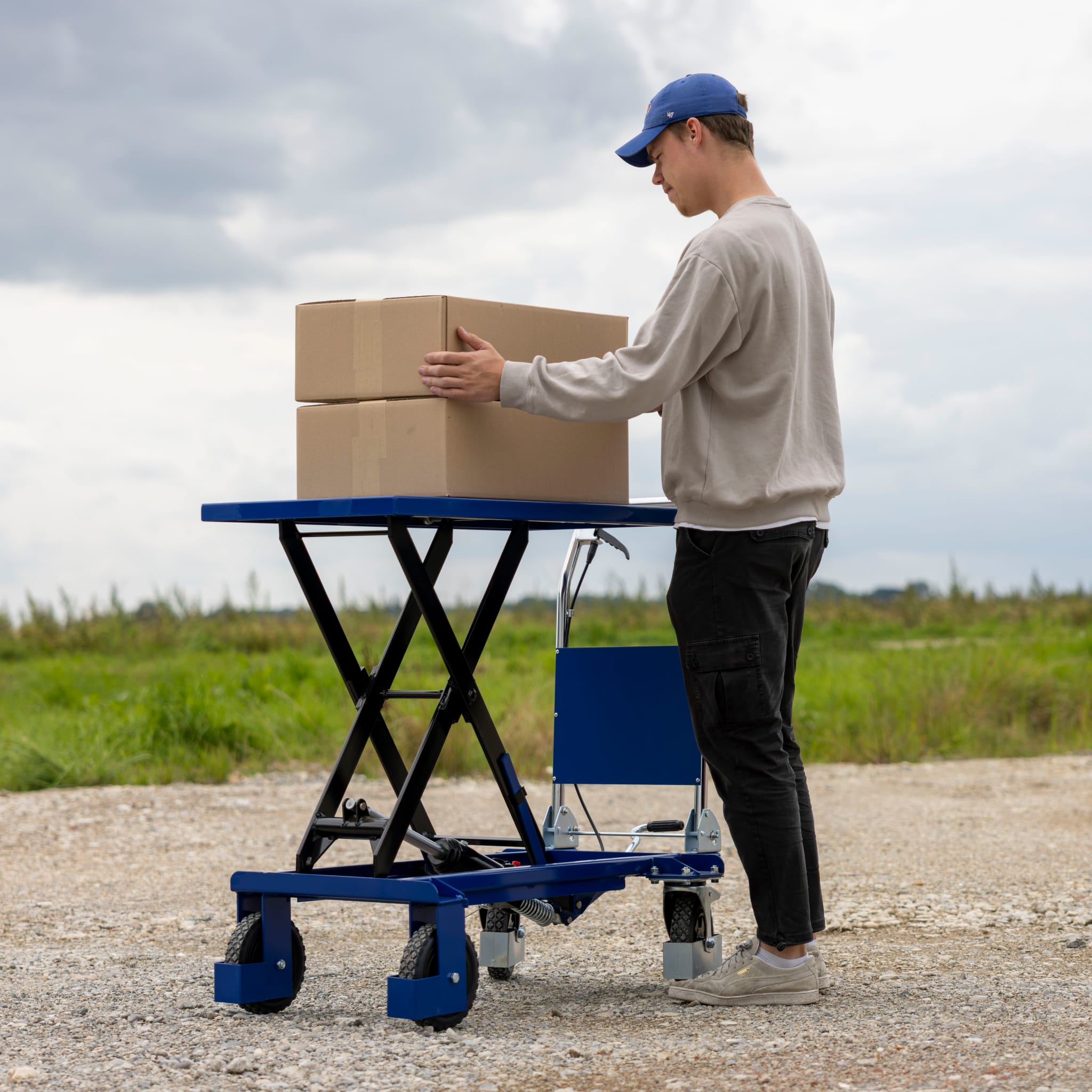 Table élévatrice mobile tout-terrain XOFFROAD pour 200 kg