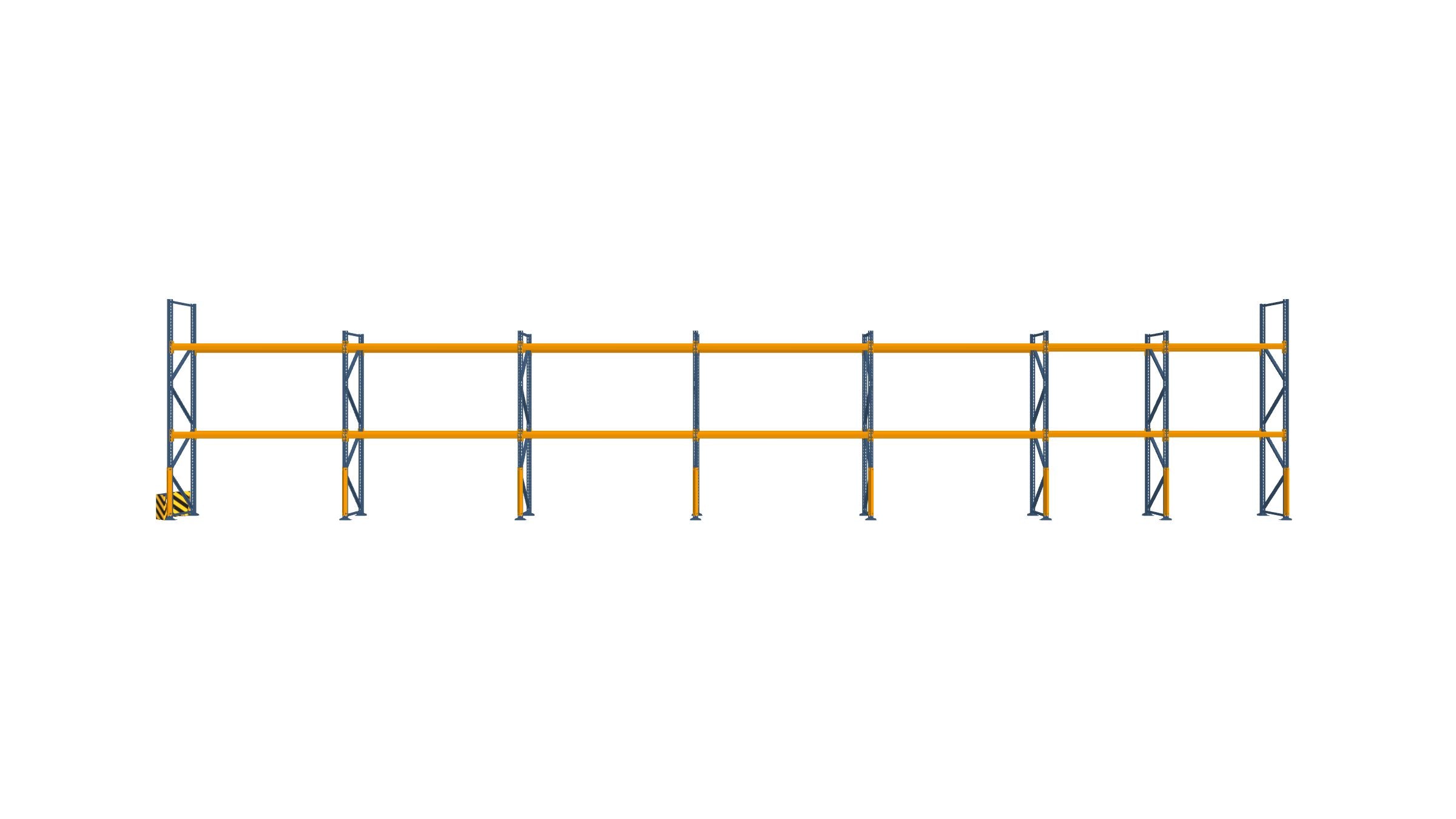 Konfiguration vom 11.09.2024 - 18.09 m x 3.00 m für 57 Paletten mit 800 kg